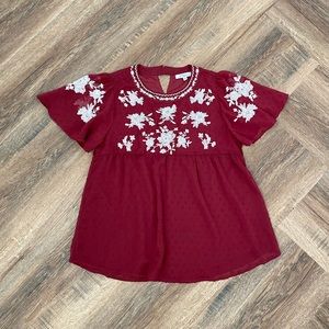 Polagram Maroon Top